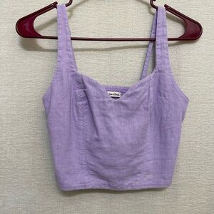 Abercrombie & Fitch Purple Crop Top